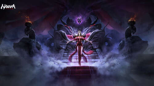 Tajemnicza postać czarownicy, zainspirowana grą wideo Naraka: Bladepoint, charakteryzująca... 8K