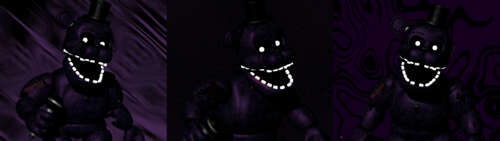 Shadow Freddy i Shadow Bonnie z serii gier wideo „Five Nights at Freddy’s”. Dual UHD