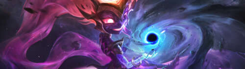 Zoe z gry League of Legends rzuca potężne zaklęcie tworzące czarną dziurę, a akcja... Dual UHD