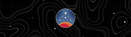 Minimalistyczna, ciemna ilustracja w stylu science fiction przedstawiająca sylwetkę... Dual UHD