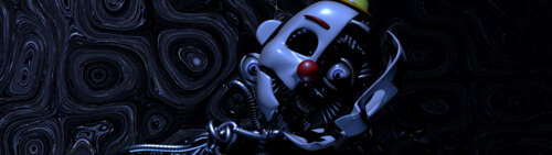 Zbliżenie na animatronicznego bohatera o imieniu Ennard z gry Five Nights at Freddy's:... Dual UHD