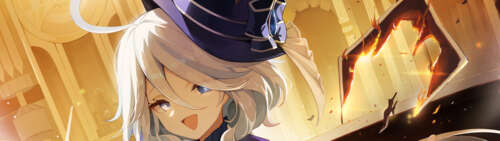 Piękny portret Furiny z gry Genshin Impact. Dual UHD