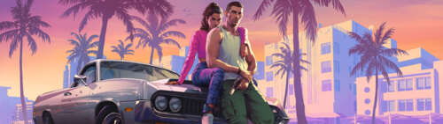 Efektowny kadr przedstawiający Lucię z gry Grand Theft Auto VI, z neonowymi światłami... Dual UHD