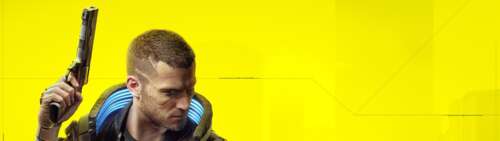 Futurystyczna postać z niebieskimi, świecącymi cybernetycznymi ulepszeniami, stojąca... Dual UHD