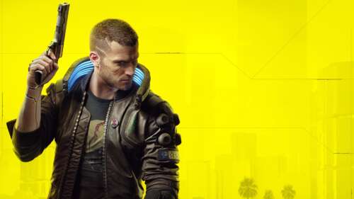 Futurystyczna postać z niebieskimi, świecącymi cybernetycznymi ulepszeniami, stojąca... 8K