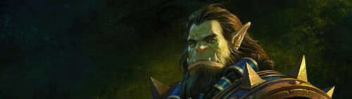 Thrall, legendarny orkowy szaman ze świata gry World of Warcraft. Dual UHD