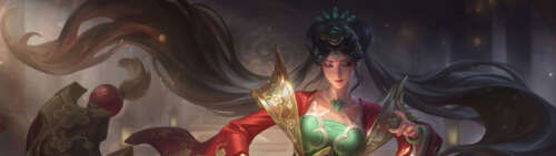 Piękny portret Sony z gry League of Legends. Dual UHD