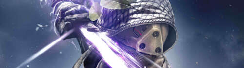 Szczegółowo przedstawiony strażnik z gatunku science fiction, pochodzący z gry Destiny,... Dual UHD