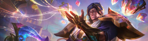 Filmowa ilustracja przedstawiająca Tarica z gry League of Legends jako potężnego... Dual UHD