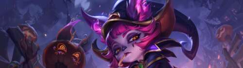 Vex, mroczna czarodziejka cieni z gry League of Legends, której charakterystyczny... Dual UHD