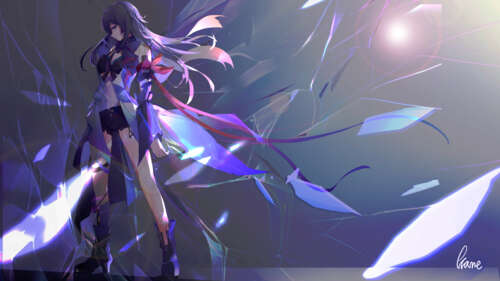 Filmowy portret Seele Vollerei z gry Honkai: Star Rail, na którym eksponowane są... 8K