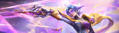 Fiora z gry League of Legends: Wild Rift, przedstawiona w gotowej do walki pozie,... Dual UHD