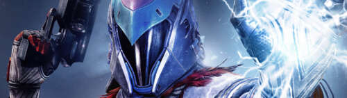 Strażnik z wysokim poziomem szczegółowości, pochodzący z gry wideo Destiny, ubrany... Dual UHD