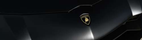 Elegancki i aerodynamiczny supersamochód Lamborghini, charakteryzujący się lśniącą,... Dual UHD