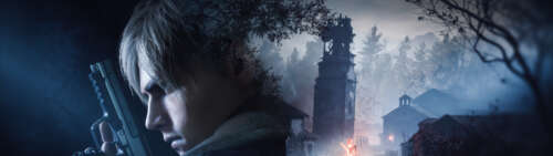 Leon S. Kennedy z gry Resident Evil 4 (2023) w mrocznym, niepokojącym klimacie survival... Dual UHD