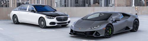 Szczegółowe ujęcie luksusowego supersamochodu Lamborghini Huracan, eksponujące jego... Dual UHD