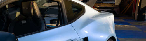 Szczegółowe zdjęcia Forda Mustanga GTD, ukazujące jego agresywny, aerodynamiczny...