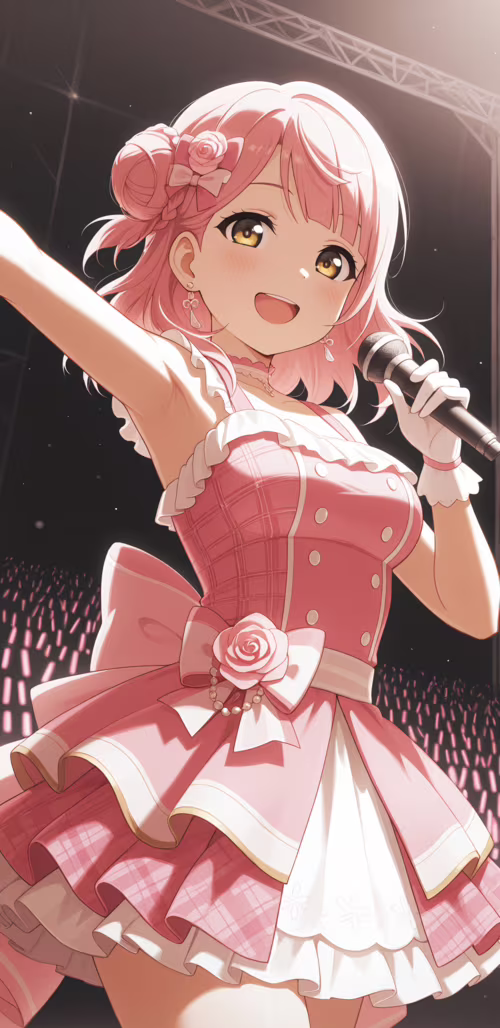 Ayumu Uehara z zespołu Love Live! Nijigasaki High School Idol Club, promiennie się... Google Pixel 3 XL