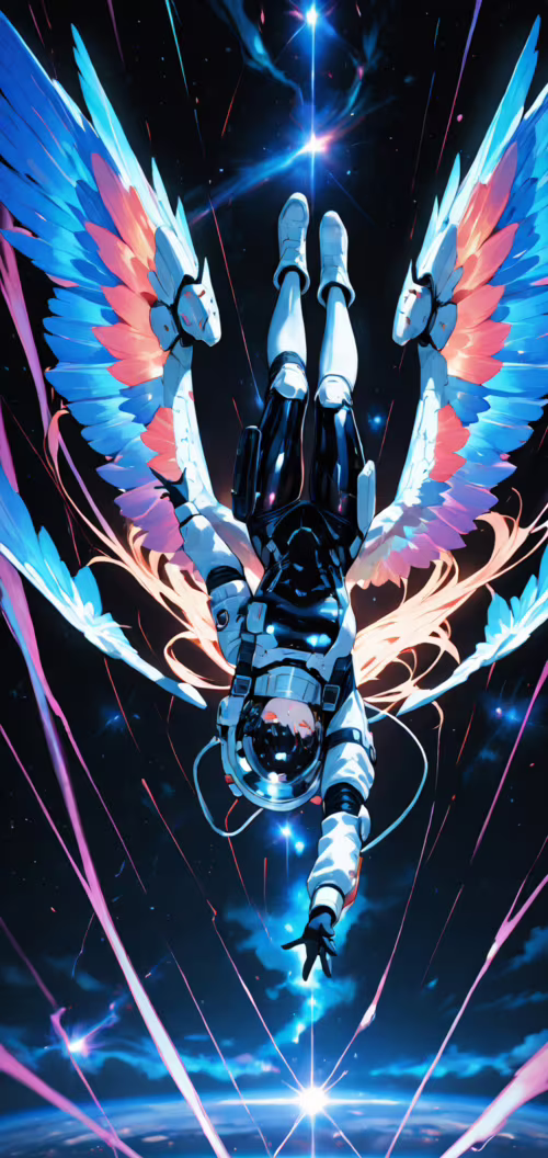 Fujimaru Ritsuka z serii Fate/Grand Order, przedstawiony jako astronauta z dużymi,... Honor 8C