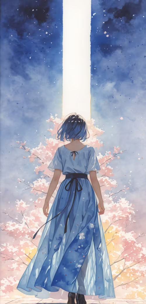 Ilustracja w stylu anime przedstawiająca Elysję z gry Honkai Impact 3rd – piękną... Alcatel 1X 2019