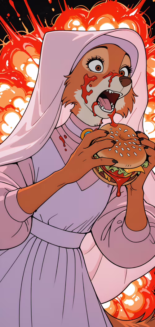 Na ilustracji widnieje Marian, lisica z filmu „Robin Hood” produkcji Disneya. Na...