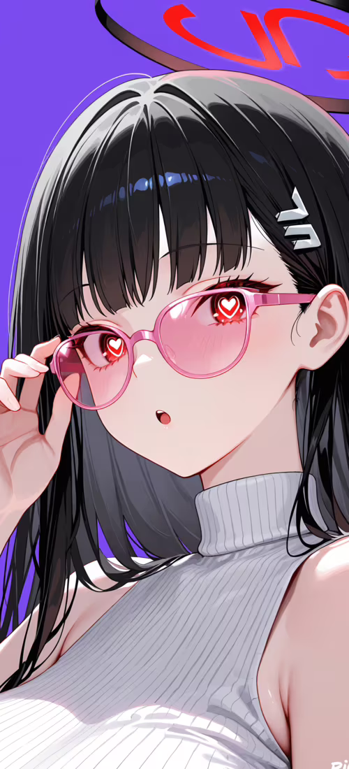 Dziewczyna w stylu anime, o długich, czarnych włosach, przedstawiona jako Rio Tsukatsuki... Huawei Mate 40