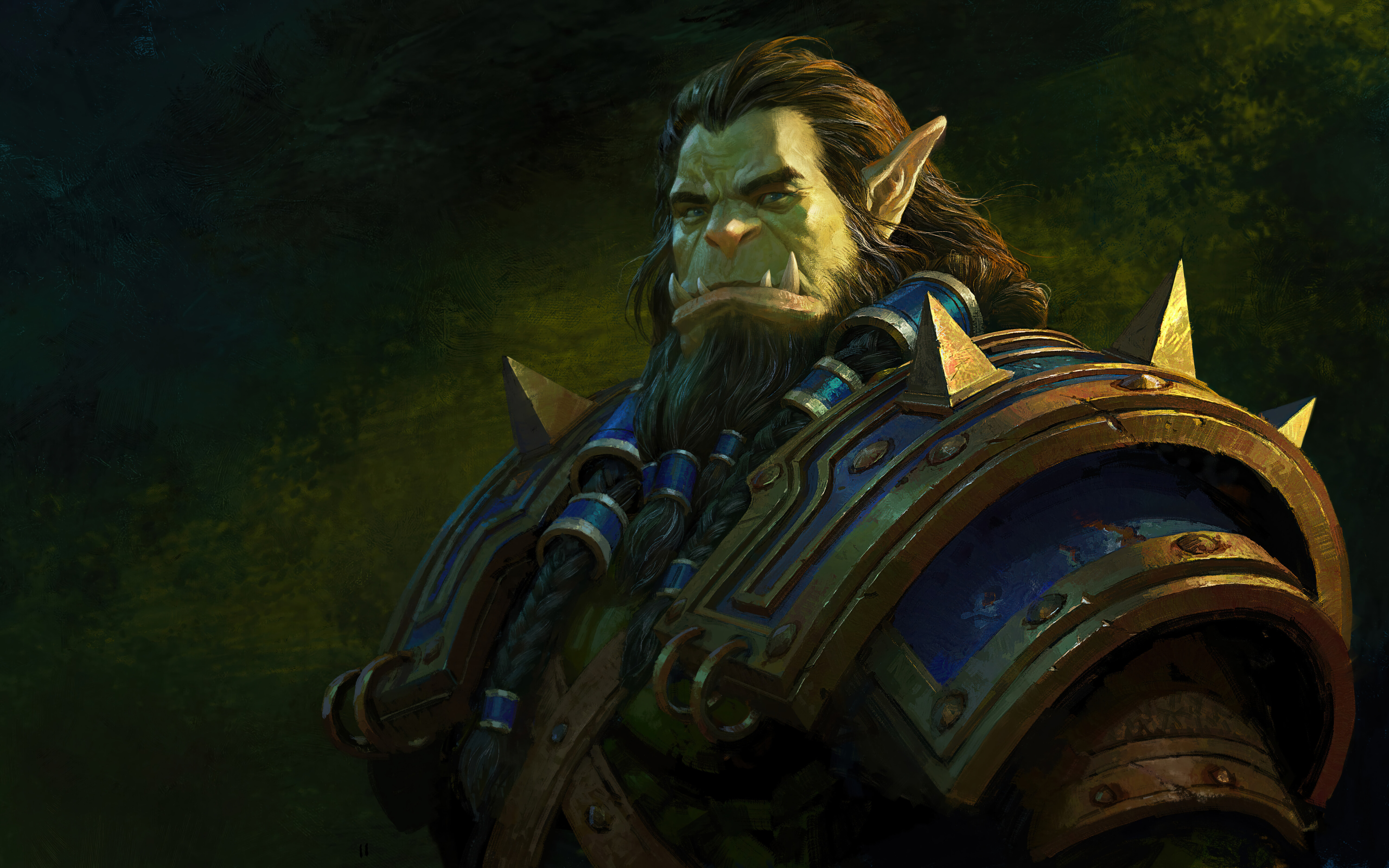 Thrall, legendarny orkowy szaman ze świata gry World of Warcraft.