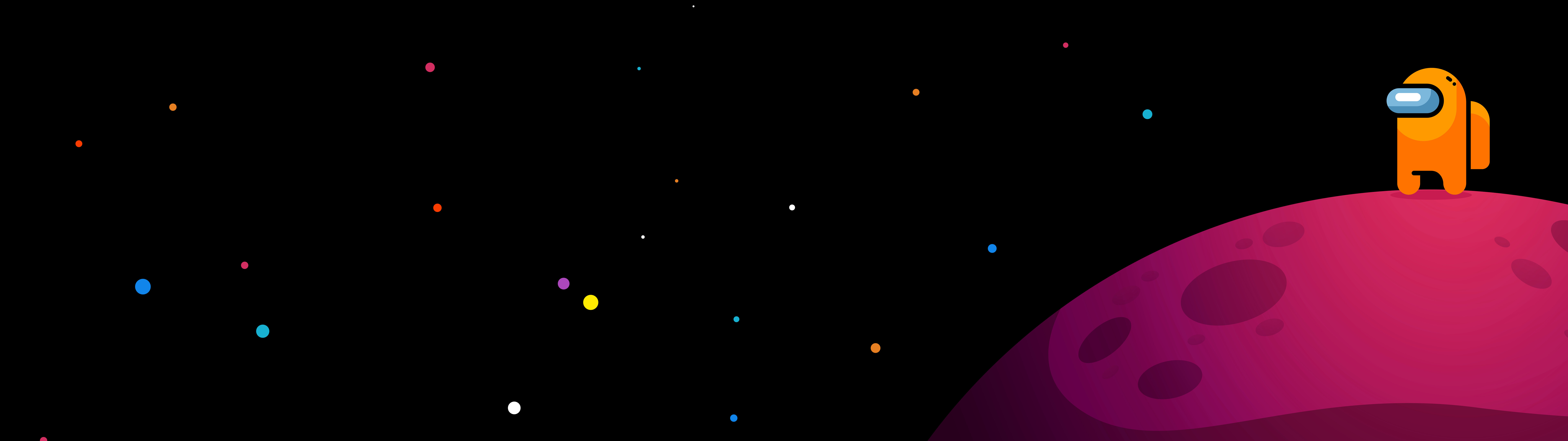 Kolorowa postać – członek załogi – z gry wideo Among Us.