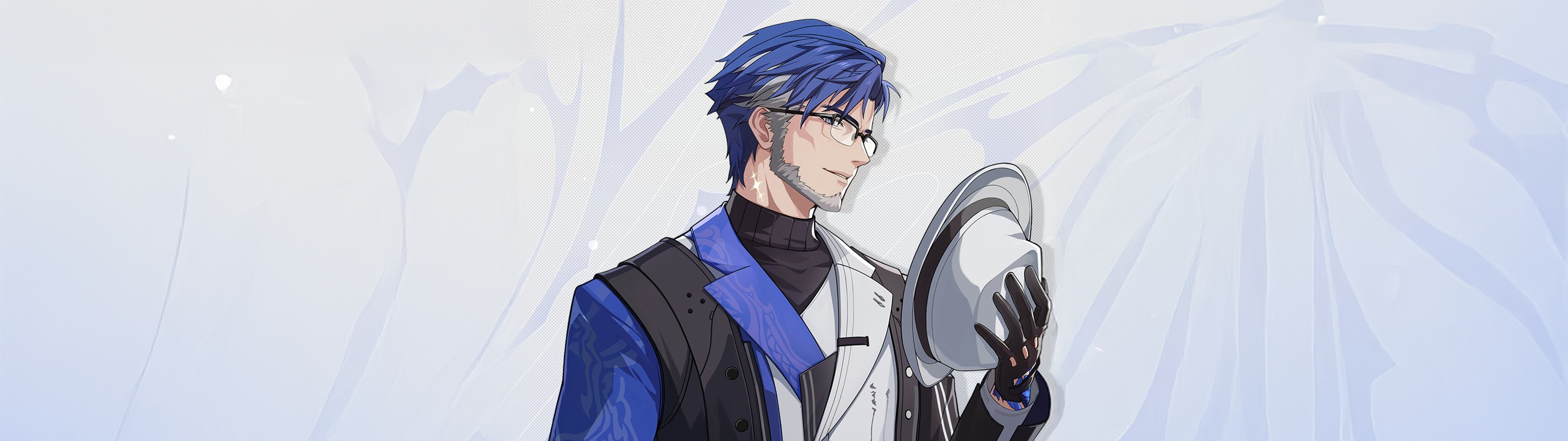 Dobrej jakości ilustracja przedstawiająca postać Yuanwu z gry wideo Wuthering Waves.